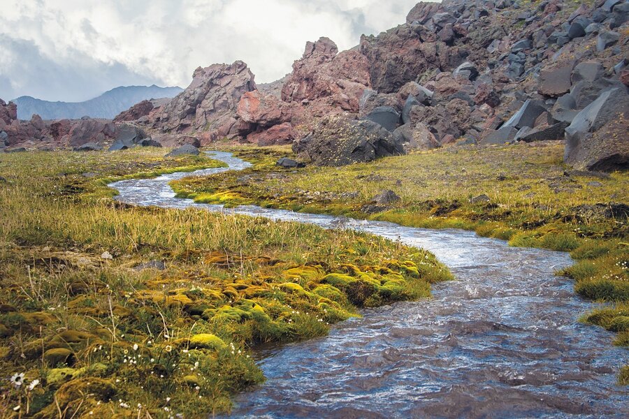river in the mountains