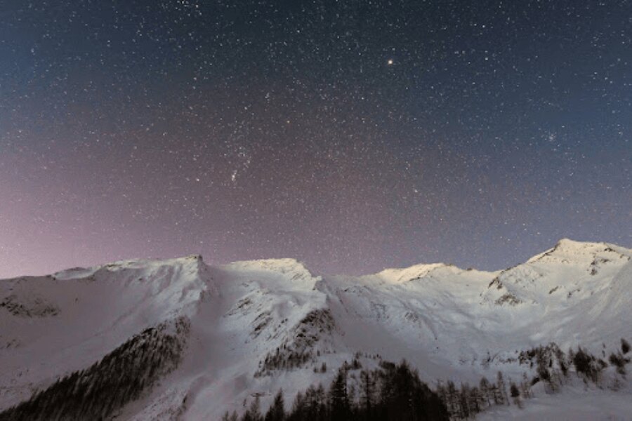 Winter mountains