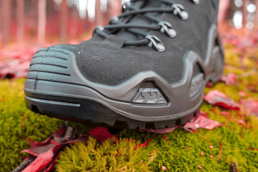 A trekking boot - tip detail