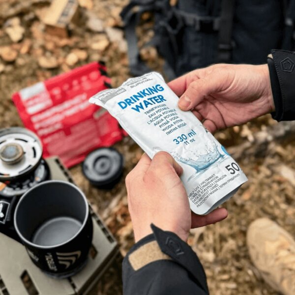 Drinking water in practical 330 ml packaging. Photo: Rigad