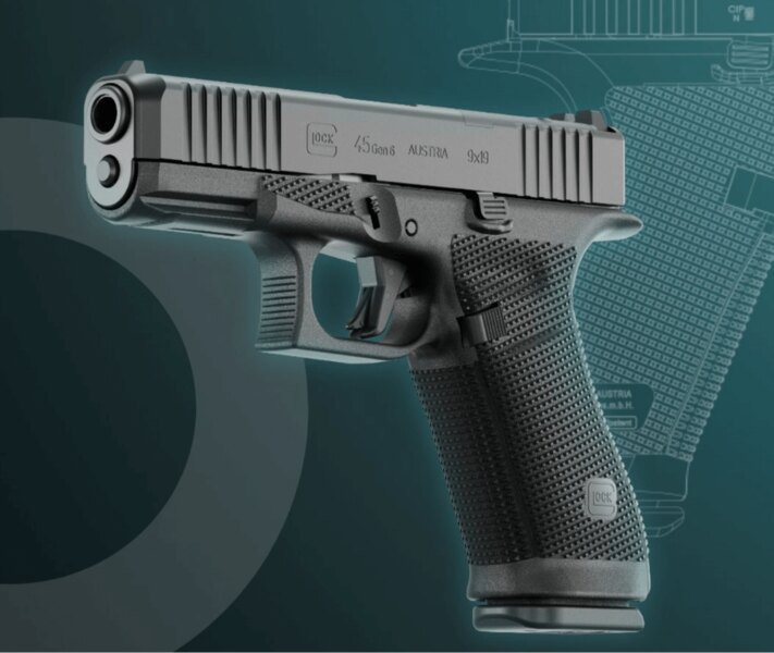 Glock 45 Gen6 – pistol with G17 frame and G19 slide, focused on accuracy and controllability. Photo: eu.glock.com