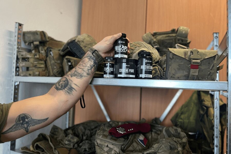 Dietary supplements Rigad in a real active mode environment, products prepared for daily use. Photo: Rigad