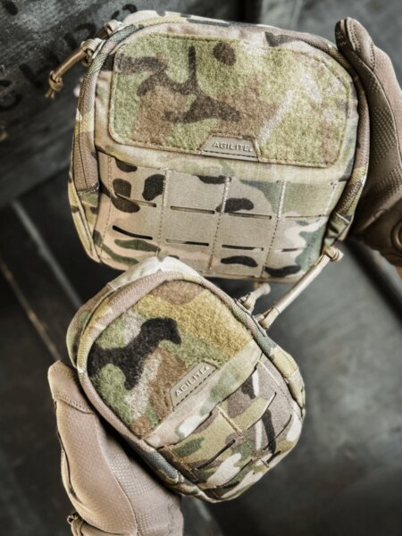 Agilite General Purpose Pouches in Multicam for Gear Organization. Photo: Rigad