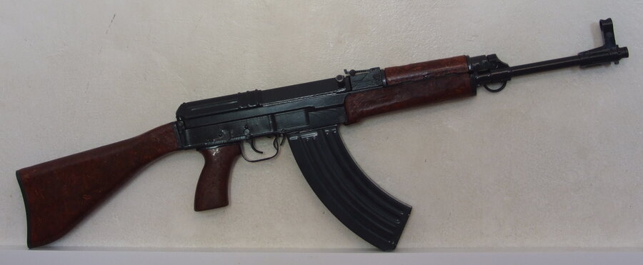 Czechoslovak Sa vz. 58 P rifle in 7.62×39 with fixed stock and characteristic magazine