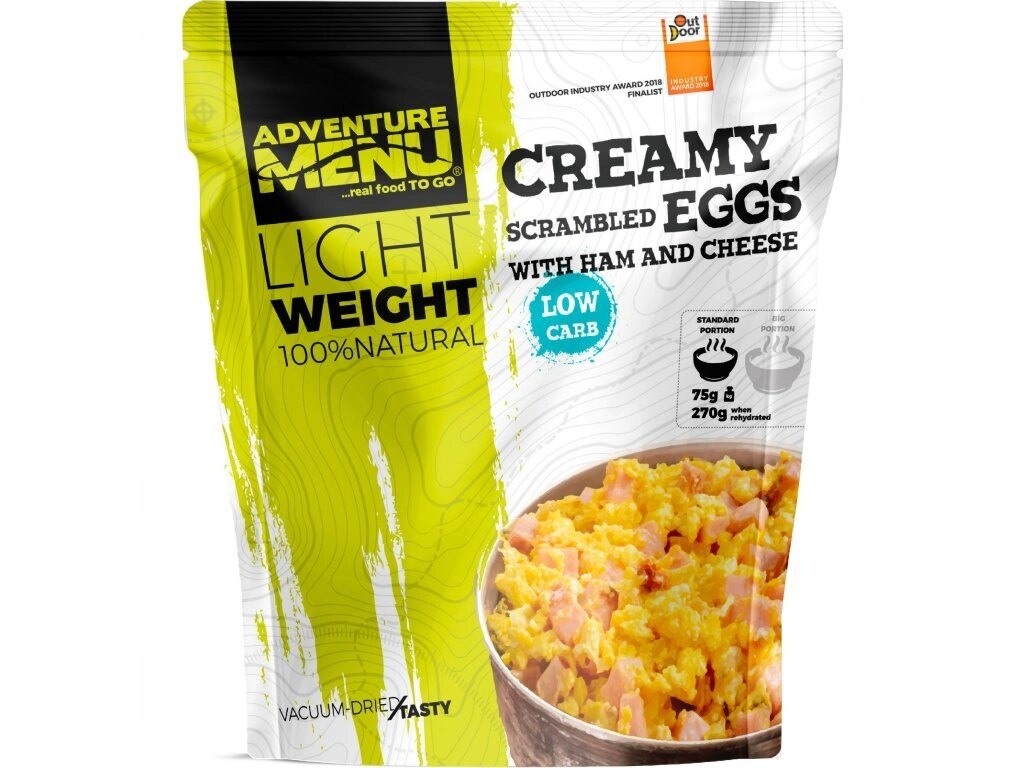 Adventure Menu® Creamy scrambled eggs with ham and cheese, 75 g