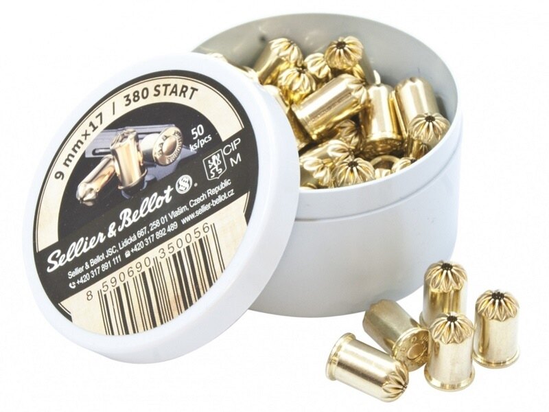 Akustické náboje Sellier&Bellot® / 380 R Blanc / 9mm R Blanc / 9x17 / 100 ks