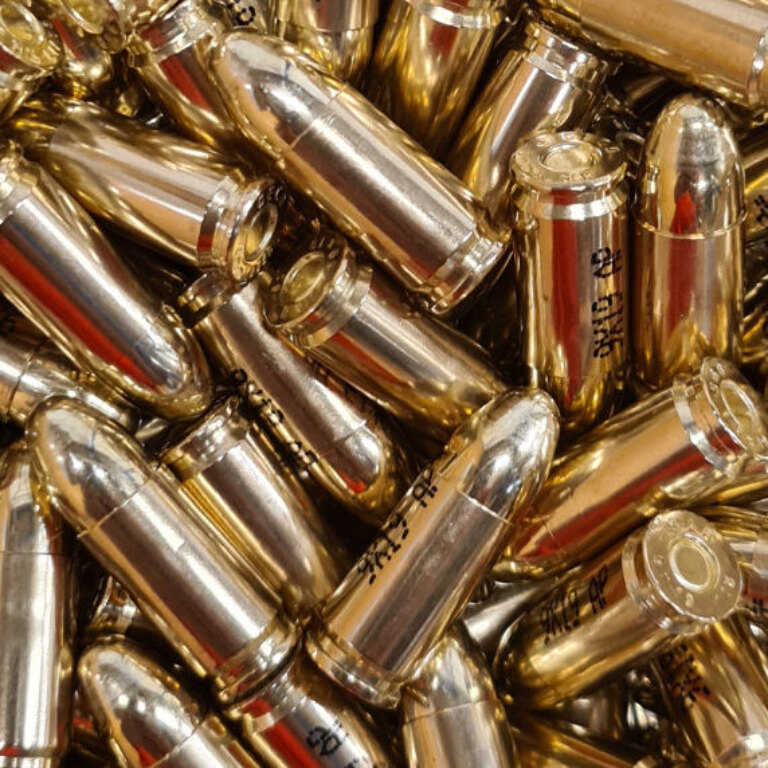 AlsaPro® FMJ C.I.P. Open Reloaded Ammunition / 9 mm Luger / 8 g – 124 gr / 1000 pcs
