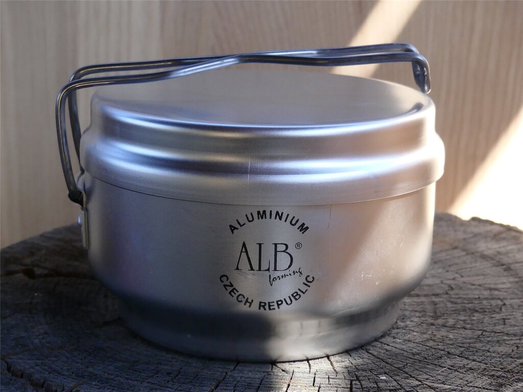 Aluminum three-piece camping cookware (mess kit) ALB®