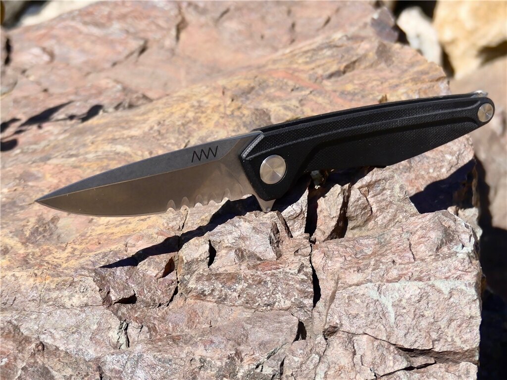 ANV® Z300 G10 Liner Lock Folding Knife with Combined Edge