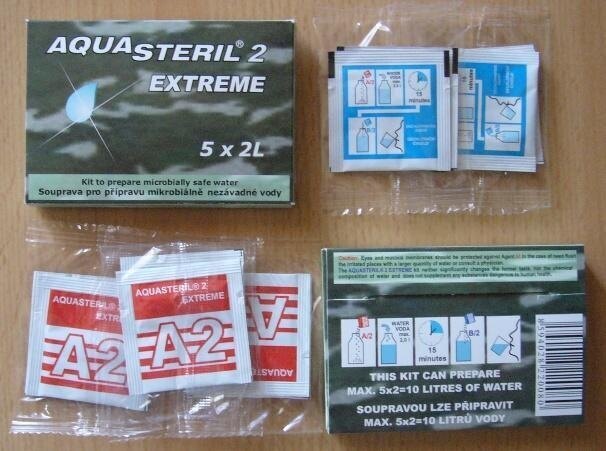 AQUASTERIL EXTREME Army Water Disinfection Kit 