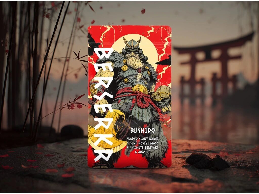 Berserker® BUSHIDO Beef Jerky – Teriyaki & Peanuts