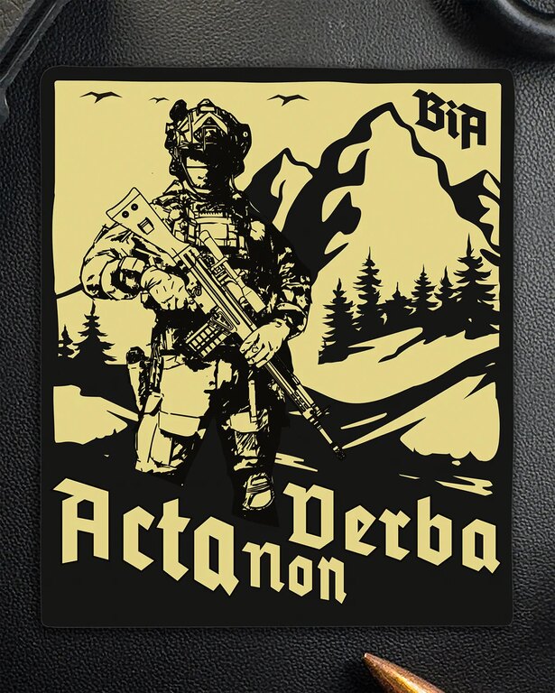 Brothers in Arms® Acta Non Verba sticker