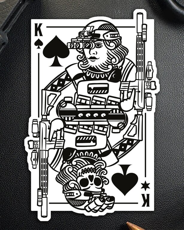 Brothers in Arms® King of Spades sticker