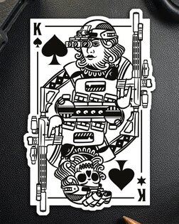 Brothers in Arms® King of Spades sticker
