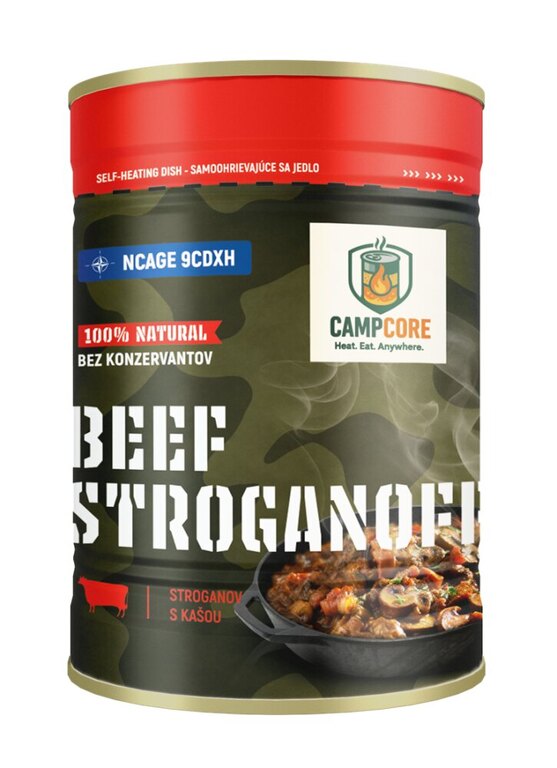 CampCore® Beef Stroganoff can / self-heating
