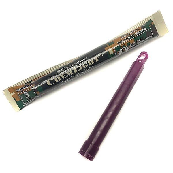 Cyalume® ChemLight chemical light, 3 hours - IR