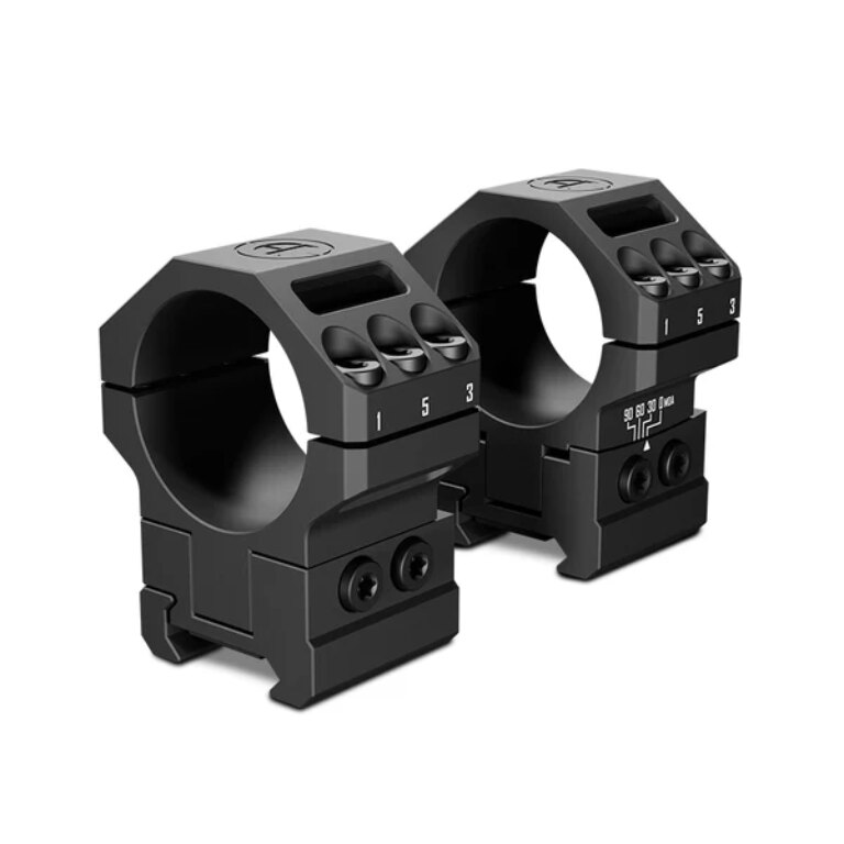 Discoveryopt® Heavy Duty Angle High Picatinny Scope Rings, 34 mm, 30/60/90 MOA