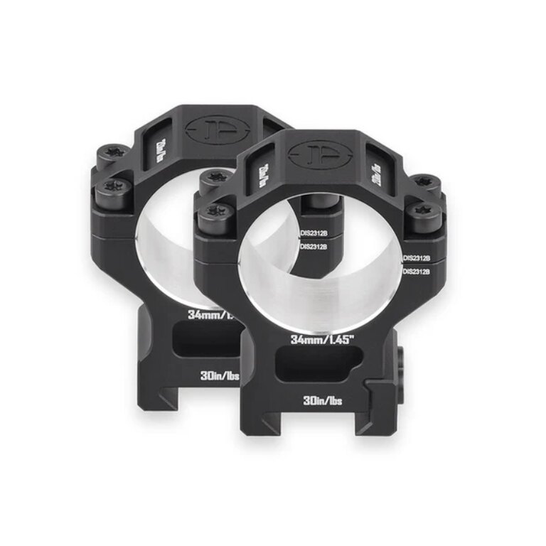 Discoveryopt® High Picatinny Scope Rings, 34 mm, 1.45″