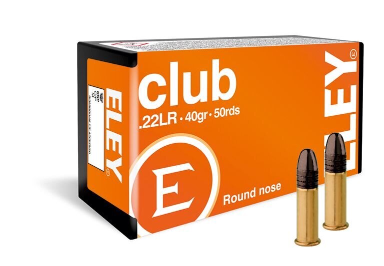 Eley® Club cartridges / .22 LR / 40 grs / 50 pcs