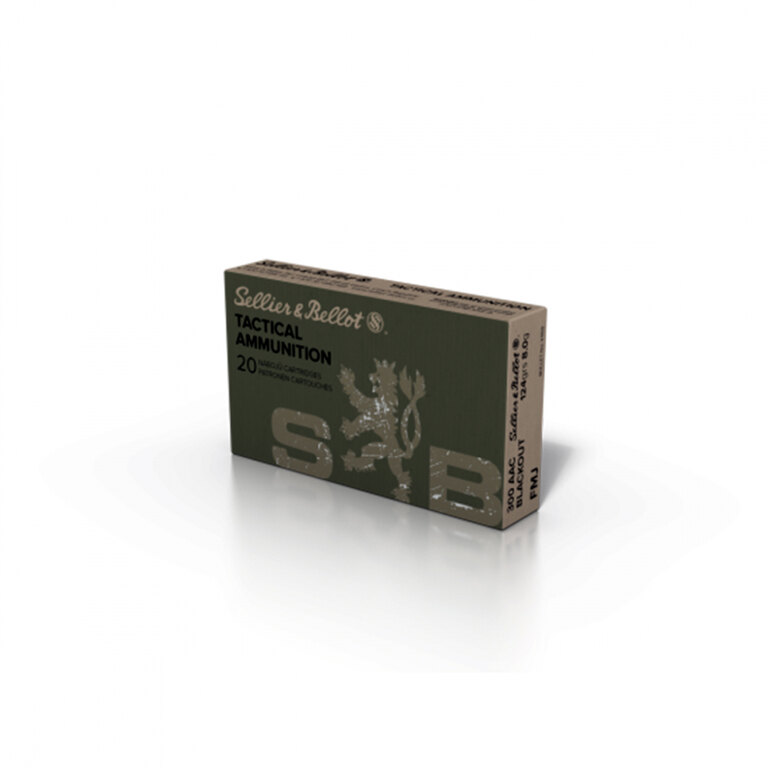 FMJ Ammunition Sellier & Bellot® / 300 AAC Blackout / 8 g - 124 grs / 20 pcs