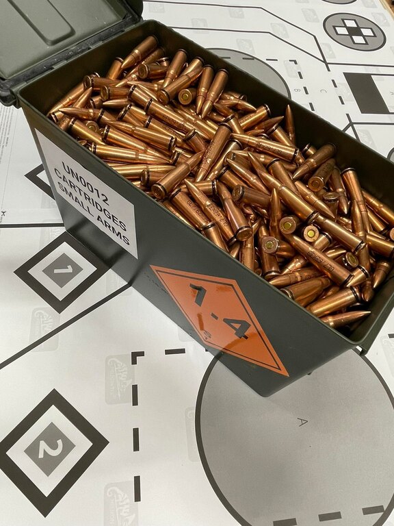 FMJ GetLoad® Ammunition / 7.62 x 39, 900 pcs + Box Ammo NATO