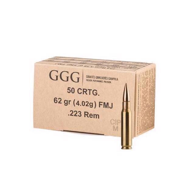 FMJ GGG® 223 Rem. / 62 grn / 50 pcs