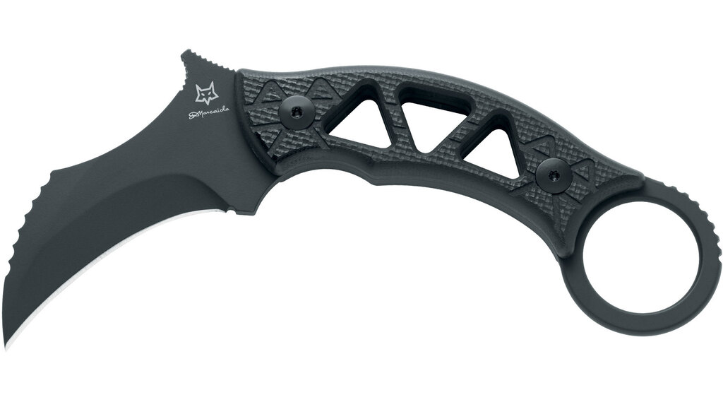 Fox Knives® Tribal K Karambit Knife (N690Co / G10)