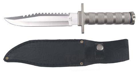 Fox Outdoor® knife with survival kit in handle