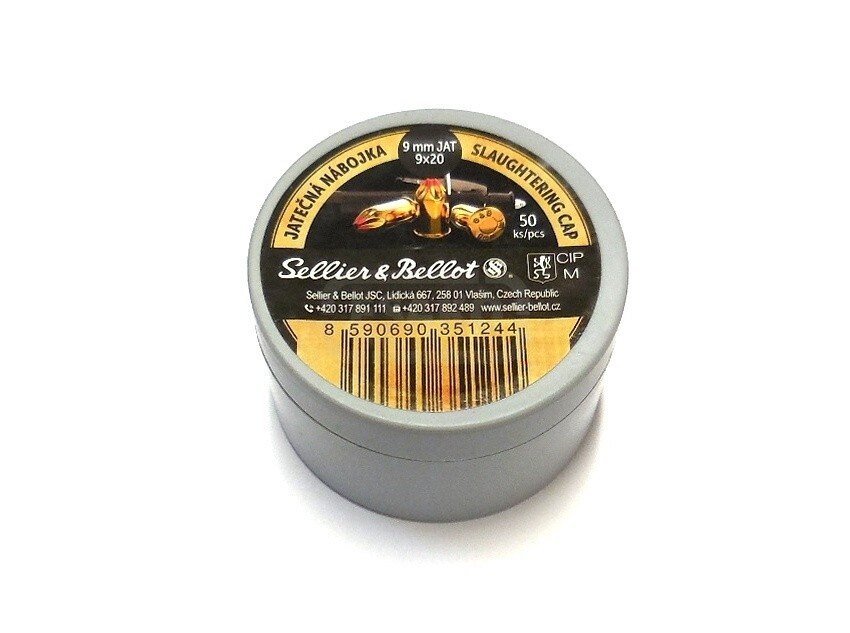 Jateční náboje Sellier&Bellot® / 9 mm / 50 ks
