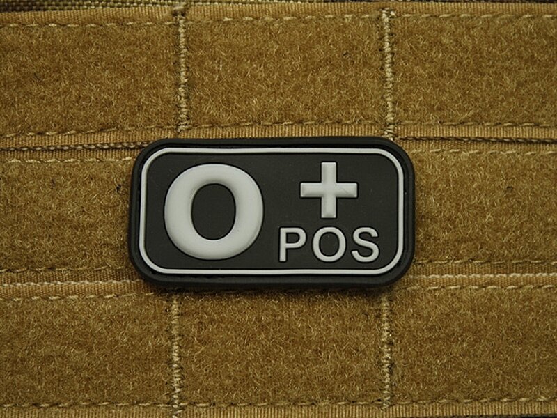 JTG® blood type patch 0 positive