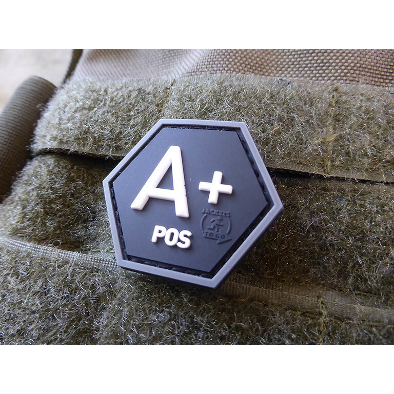 JTG® blood type patch A positive / hexagon