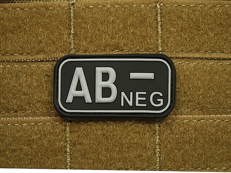 JTG® blood type patch AB negative