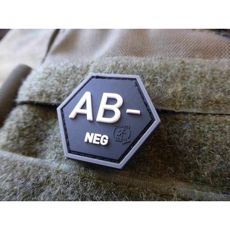 JTG® blood type patch AB negative / hexagon