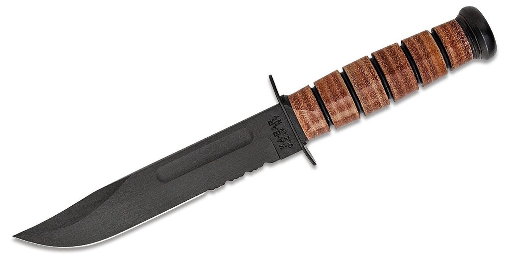 KA-BAR® USMC Fighting fixed blade knife - combo edge