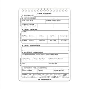 M-Tac® Ecopybook Call for Fire Challenge Cards