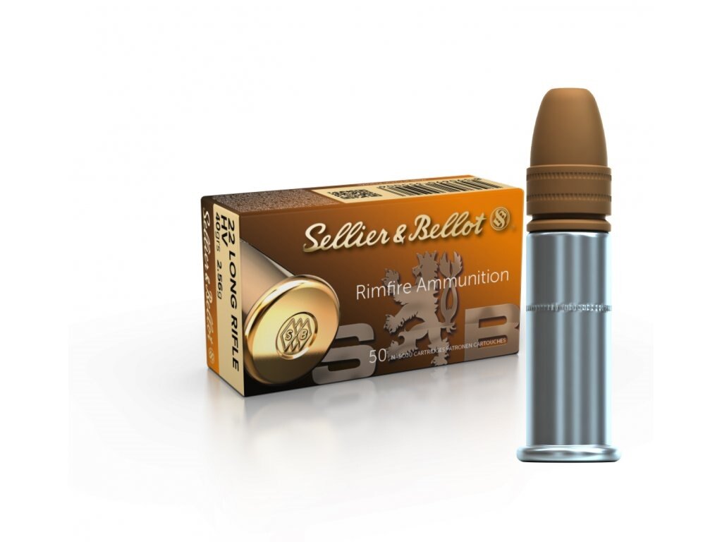 Malorážkové náboje HV Sellier&Bellot® / .22 LR / 2,6 g / 50 ks