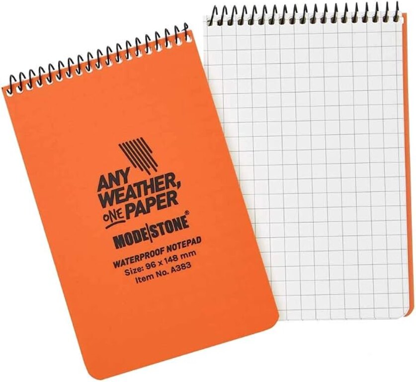 Modestone® Waterproof Squared The Officer's Pad 96 mm × 148 mm, 30 sheets