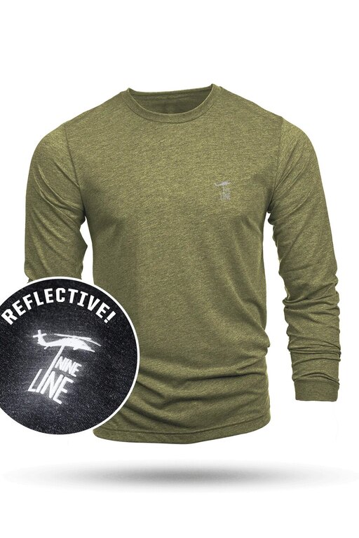 Nine Line® Reflective Dropline Logo long sleeve shirt