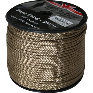 Paracord 100 Meter Roll Web-tex® 3 mm