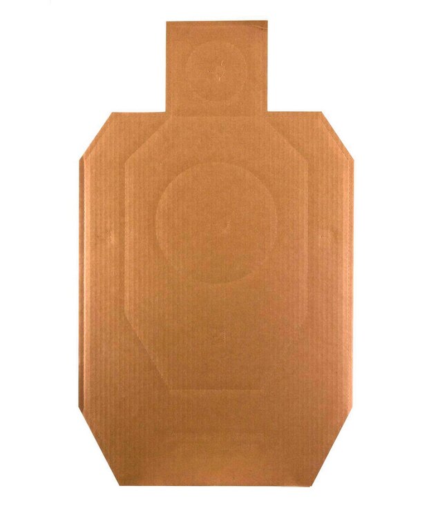 Real Target® IDPA cardboard target - 10 Pcs