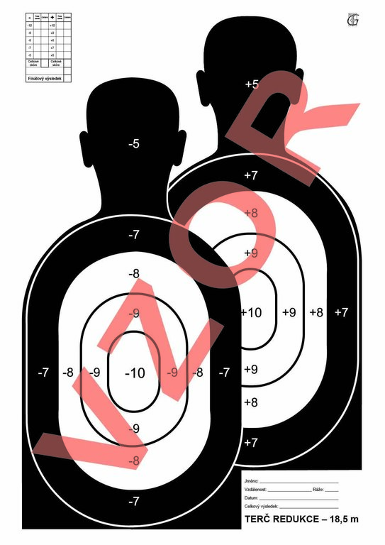 Rigad® Hostage Target Two Figures (Reduced) / 10 pcs