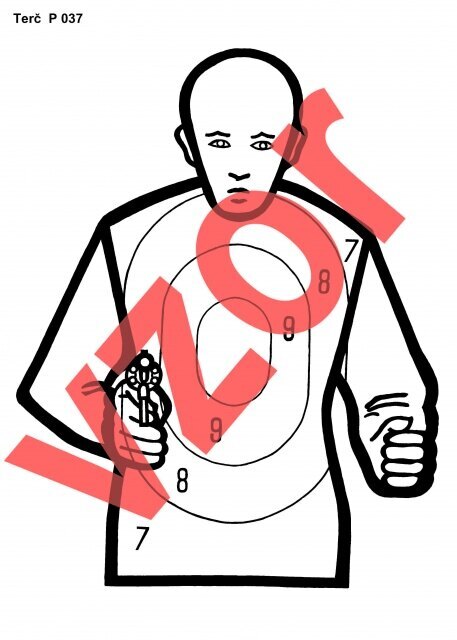 Rigad® Pistol Target Figure P037 / 10 pcs