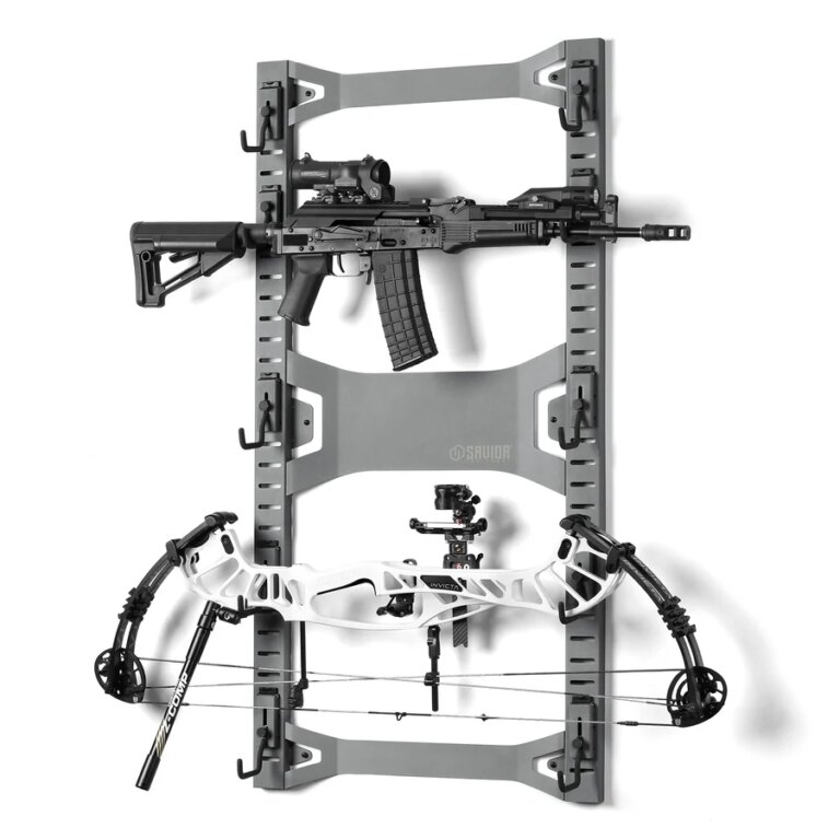 Savior® Horizontal Wall Rack with 10 J-Hooks