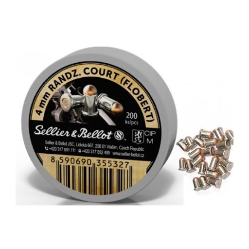 Sellier & Bellot® flobert cartridges / 4 mm ME Flobert / 0.5 g - 7.7 grs / 200 pcs