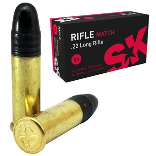 SK Rifle Match Lapua® Ammunition / .22 LR / 40 gr / 50 Rounds