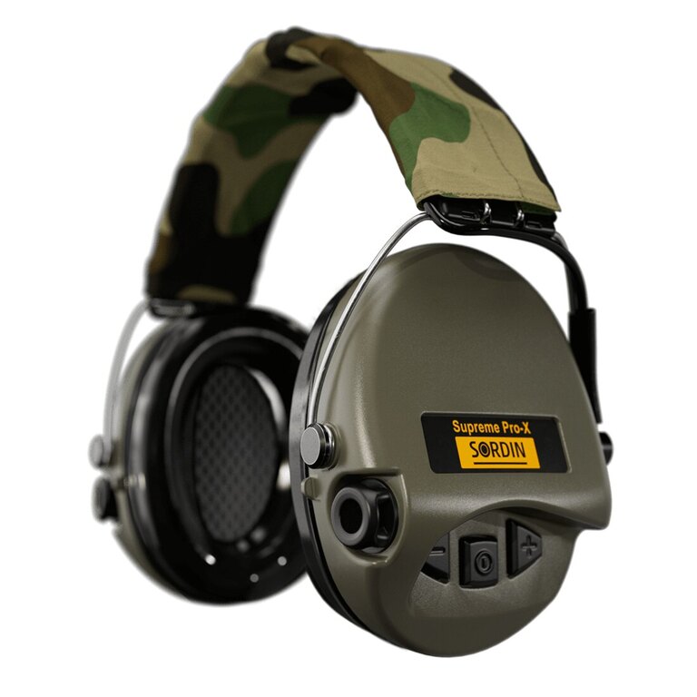 Sordin® Supreme Pro-X Electronic Earmuffs, Textile Headband