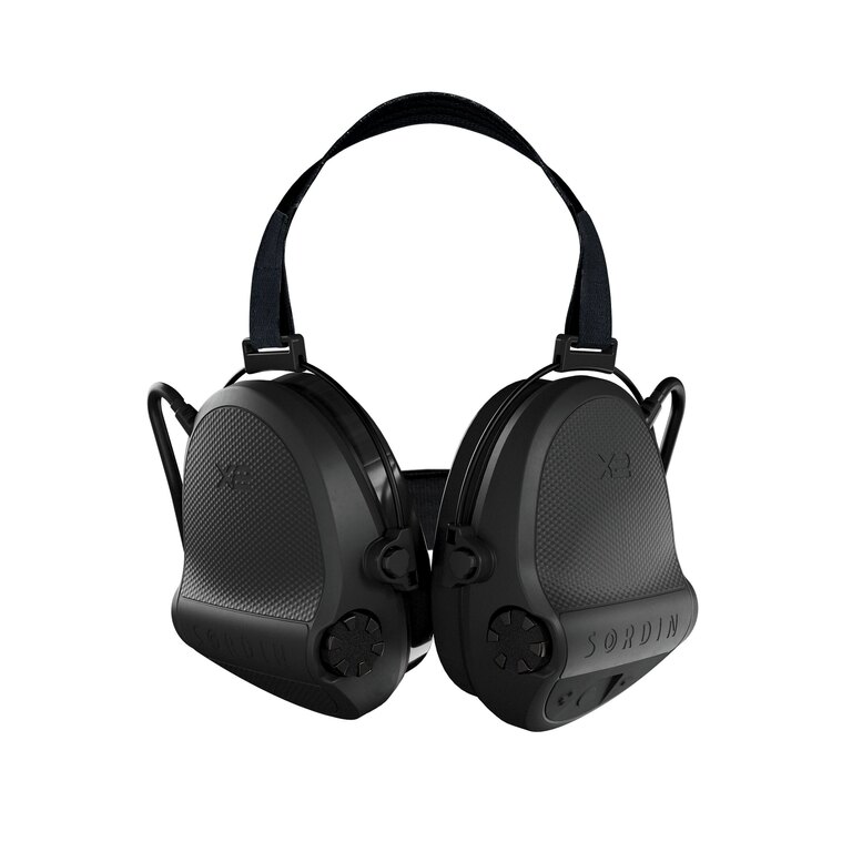 Sordin® Supreme X2 Neckband electronic earmuffs / gel ear cushions
