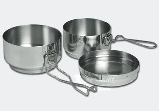 Stainless-Steel 3-Piece Mess Kit — ALB®