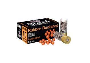 Sterling® Defense Rubber Buckshot Cartridges / 12 Gauge / 70 mm / 10 Rounds