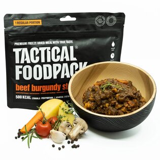 Tactical Foodpack® Beef Burgundy stew dehydrated meal